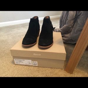 Madewell Black Suede Booties